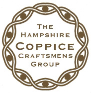 Hampshire coppice groups logo reading "Hampshire Coppice Craftsmens Group"